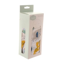 Ziggle - Muslin Cloths for Baby - Newborn Essentials - Baby Swaddle - Burping - Baby Muslins Pack - Baby Essentials - Gifts - Safari Animals