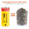 Tanatare Rechargeable C Batteries High Capacity 5000mAh 8 Pack NiMH