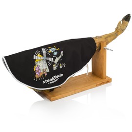 Steelblade T-404 Quick Ham Cover Kukuxumusu Colour Black-50 Ham Cover Ideal for Ham and Pallet Model Quixote, 50% Cotton, Black, 55 cm