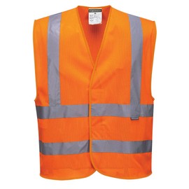 Portwest C370ORRL/XL Hi-Vis Full Mesh Vest, Large/X-Large, Orange