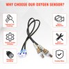 CNPAPC 4PCS Upstream and Downstream O2 Oxygen Sensor For Chevy