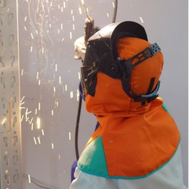 Head Protection Welder Hat Welder Protection Cap Welder Protective Hat Split Cowhide Welding Helmet Protective Cap for Soldering Iron and Soldering Iron