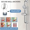 BRIGHT SHOWERS Stainless Steel Grab Bar Set – Includes Handheld