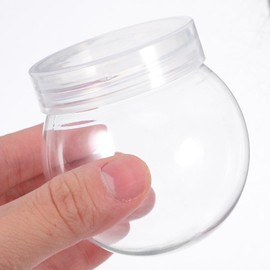 EXCEART 10pcs Keepsake Display Case Keepsake Globe Empty Water Globes Christmas Snow Globes Snow Globe Making Kit Fillable Water Globe Jar Keepsake Stoage Jar Gadgets Plastic Child Round