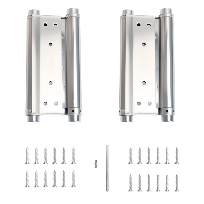 2Pack 8inch Double Action Spring Hinges, Self Closing Door Hinges