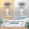 Loiogohot Hallway Ceiling Light Fixtures,Flush Mount Ceiling Lights Metal Cage