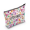 Mexican Themed Makeup Bag Mexican Folk Art Lover Gift Colorful Mexican Flowers Cosmetic Bag Mexican Fiesta Party Gifts