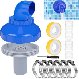 CUVZORA Pool Inlet Nozzle 32 mm, Pool Inlet Nozzle 360° Rotatable, Diameter 32/38 Pool Nozzle Set, Nozzle Outlet Airstone Accessories, Nozzle Adjustable, for Above Ground Pool, Bestway, Intex and More