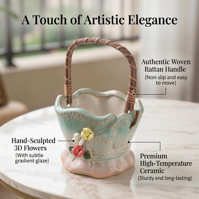 4.1 Inch Small Plant Pots - Cute Flower Pots for
