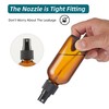 Bastelica 4 Pack 4 oz Amber Glass Spray Bottles with