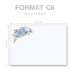 PaperMedia Envelopes Flowers and Blossoms Blue Hortensia Pack of 25