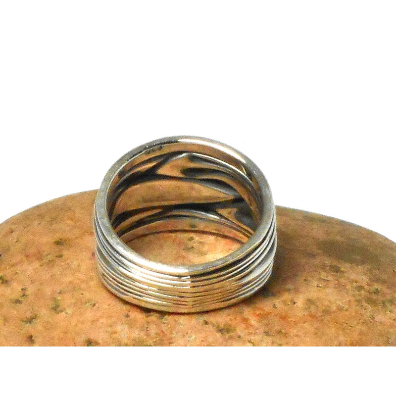 Chunky Sterling Silver 925 Ring (U)
