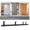 CCJH 6FT Ceiling Mount Bracket Sliding Barn Door Hardware Kit