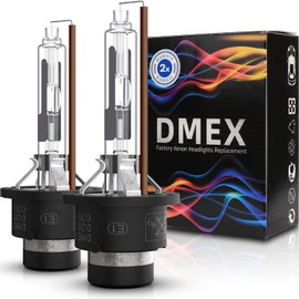 DMEX D2R 35W 4300K Warm White Xenon HID Headlight Bulbs 85126UB 66250 85126WX Replacement - 2pcs(NOT fit Halogen Headlight Assembly)