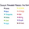 Sharpie Permanent Markers, Fine Point, Red Ink, Pack of 3