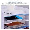 Natwind 4-Tier Office White Desktop Organizer Paper File Rack with