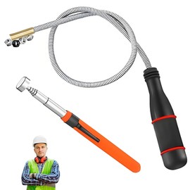Pack of 2 Rod Magnetic Suction Tool, Strong Magnetic Suction Stick, Magnetic Attraction Bar, Telescopic Pragmatic, Flexible for Workshop, Outdoor Use