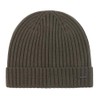 Joop! Men's Warm Knitted Hat 100% Wool, dunkelgrün