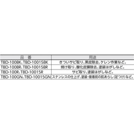 TRUSCO TBD-100BK Bevel Disc Black #120 (5 Pieces)