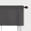 Mrs.Naturall Door Curtains for Door Window,Small Blackout Valance Curtains,Dark Grey,36