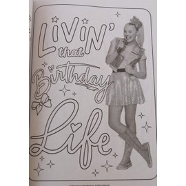 Bendon Jojo Siwa ''Yas Queen'' Coloring And Activity Book With Bonus Door Hanger On Back - 80 Pages