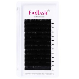 Lash Extension .03 .05 .07 Easy Fan Volume Lashes Matte Black Rapid Russian Volume Lash Extensions Self Fanning Eyelash Extensions (0.07-J, 8-14mm Mixed Tray)