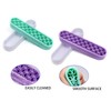 GDFYMI 2Pcs Silicone Makeup Brush Holders Green Purple Stand Makeup