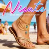 Nicute BohoTurquoise Anklet Gold Ankles Layered Foot Jewelry for Women