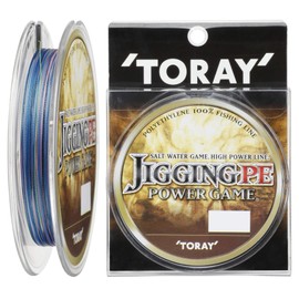 東レ(TORAY) PE Line Jigging PE Power Game, 66.4 ft (200 m), No. 3, 35 lbs (16 kg), 4 Pieces, 5 Colors