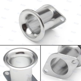 WENJTP 4pcs Velocity V Stack Add Horse Power 20V 4AG ITB/ITBs Air Horn Funnel Compatible with Toyota AE86 Corolla GTS Velocity V-Stacks Airbox Intake Trumpet HTRACING (Silver)