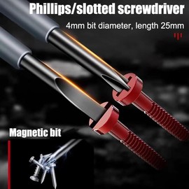 2-in-1 Voltage Tester Sets High Torque Strong Magnetic Screwdriver Electricity Detector, Screwdriver Chamfer Tester, Contactless Current Tester, Phase Tester Electrical Accessories, 2 Pieces