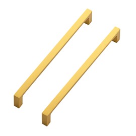 Ravinte 30 Pack Solid 7-1/2 Inch Kitchen Square Cabinet Handles Brushed Brass Cabinet Pulls Drawer Pulls Kitchen Cabinet Hardware Kitchen Handles