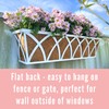 LaLaGreen Deck Railing Planter Outdoor (2 Pack, 30") Rectangular Window