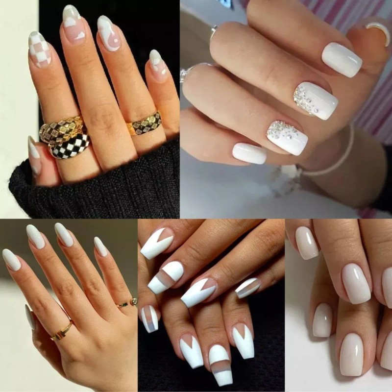 Mc Nails 3 Polvo Acrilico Uñas Rosa Blanco Transparente 2