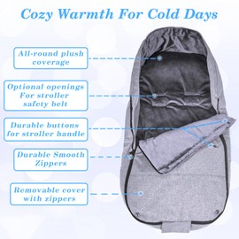 tupi Swaddle Blankets, Baby Girls Boys Sleeping Bag for Crib Stroller, Warm Stroller Blanket for Winter, Ideal Gift for Baby Mom, 17x35 inch