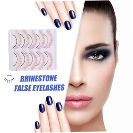 MERRYHAPY False Eyelashes Set 5 Pairs of 3d Makeup Lashes for Women Thick Long Party Cosplay