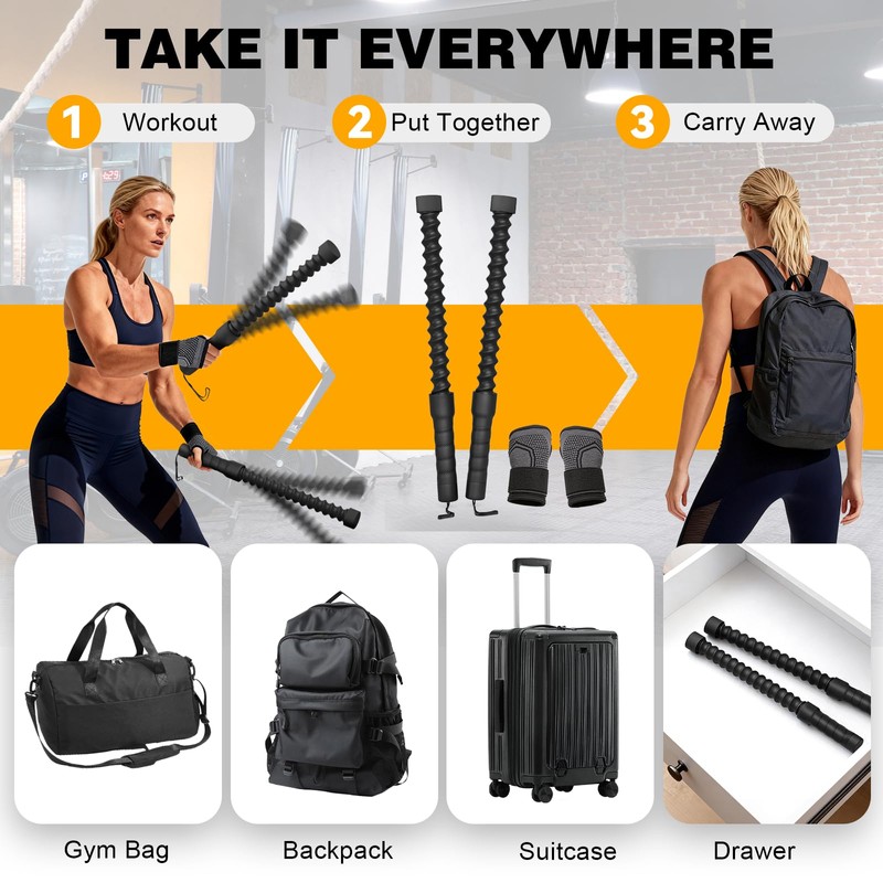 Ropeless Battle Ropes Cordless Battling Ropes