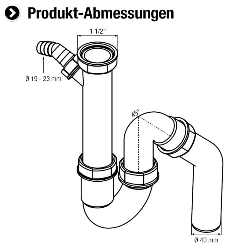 Cornat odour traps for pipes on washbasin and sinks various