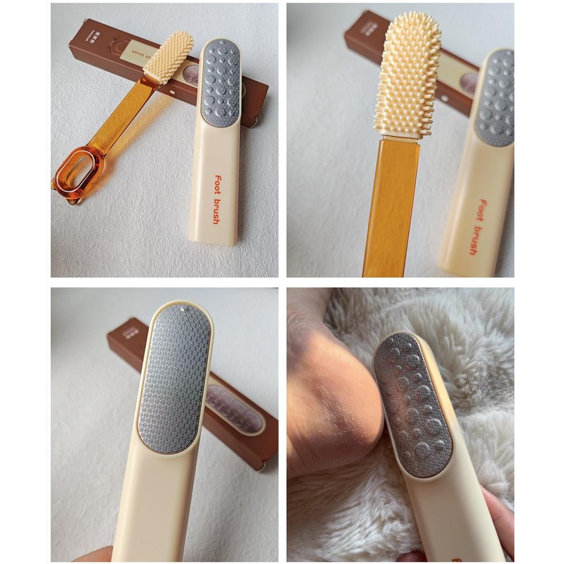 2-in-1 Foot File Callus Remover Set, Stainless Steel Foot Scrubber