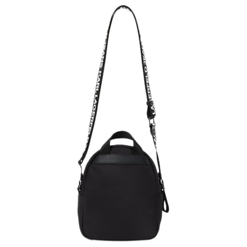 Karl Lagerfeld Jeans Women's Essential Nylon Crossbody Cross Body, black