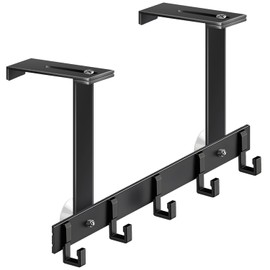 Adjustable Over The Door Hook - Heavy Duty Door Hanger Hook with Suction Cup Design, No Drill Door Hook for Hanging Clothes, Towels, Robes, Bags