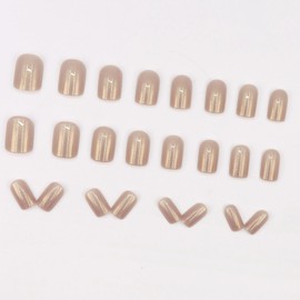 Nail Tip, Short, Round, 24 Pieces, Nail Tip, Pink, False Nails, Popular, Japanese Style, Cute, Simple, Fashionable Party, Autumn, Spring, Summer, Daily Life, Bridal Nail Tip, Coming of Age Ceremony,