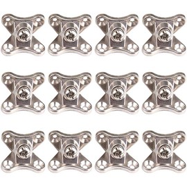 12 Pcs Removable Corner Brace Butterfly Shape Corner Bracket Zinc Alloy Right Angle Support Shelf Bracket Furniture Hardware for Cabinet Shelf Table Chair