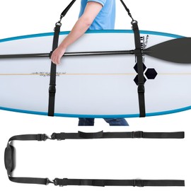 Cosmos Stand Up Paddleboard Carrying Strap SUP Paddle Board Carrier Adjustable Surfboard Shoulder Strap Hands-Free Kayak Board Transport Strap, Water Board Accessory for Paddleboard SUP Surfboard,