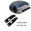 JSTOTRIM Crewcab Rear Doors 2pcs Carbon Fiber Look Interior Door