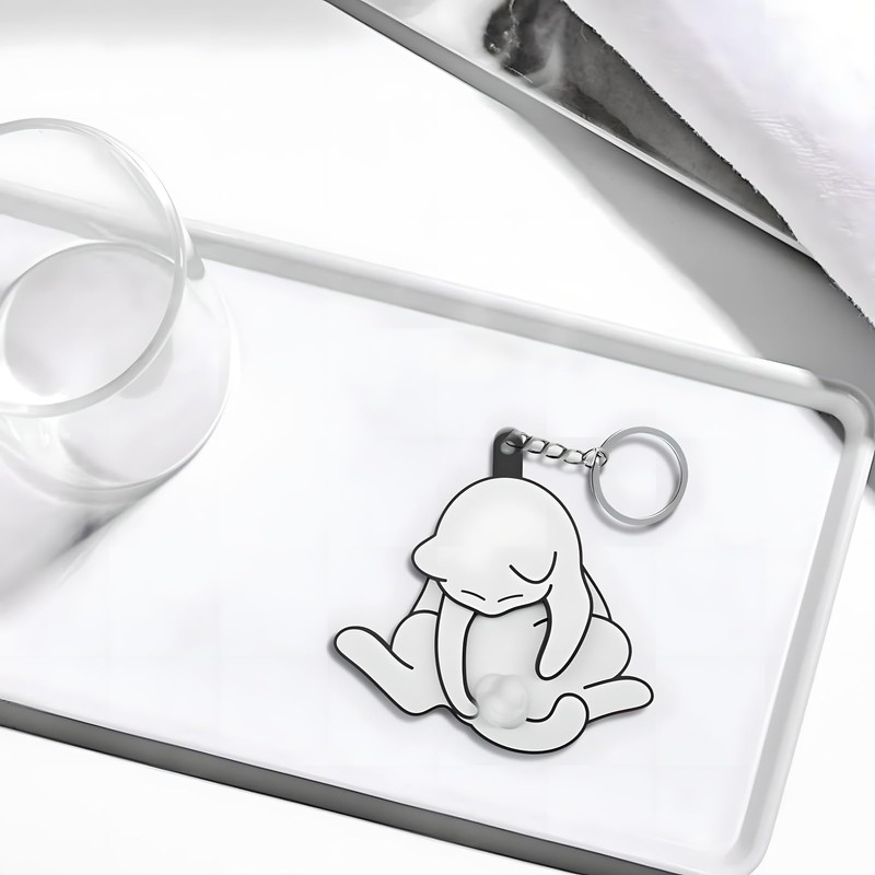 [Vibrly] Cat Keychain 3D Rotating Cat Keychain Cat Lovers Must-See