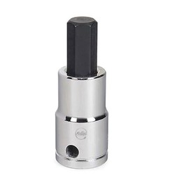 1/2" Dr, 5/16" Size, SAE Hex Bit Socket, 6 Pts, Finish: High Polished Chrome, Mfr: 35210-TH-A