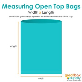 Great Box Supply Flat 2 Mil Poly Bags, 15" x 24", Clear, 500/Case