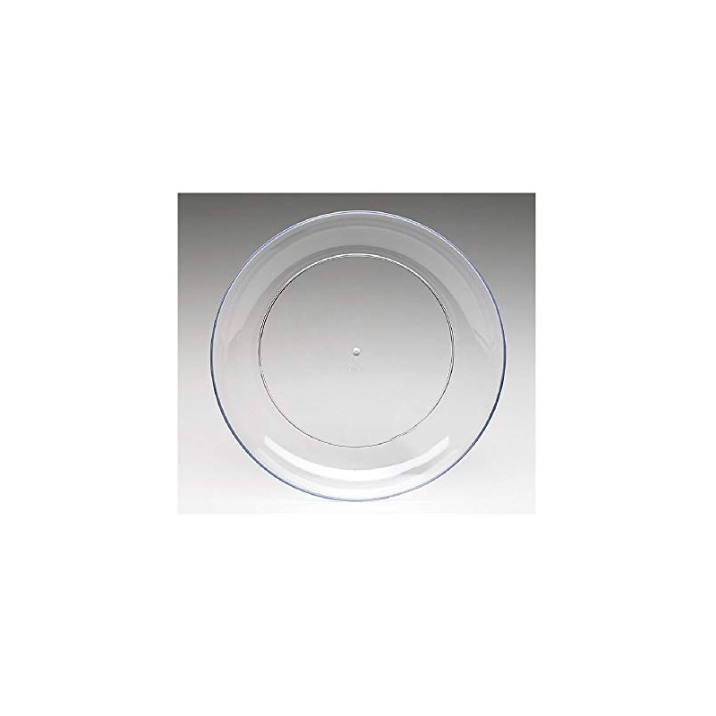 9in Lomey Clear Designer Dish, Pack 12