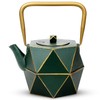Toptier Cast Iron Teapot, Stovetop Safe Japanese Cast Iron Tea